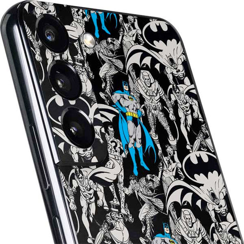 DC Comics Batman Characters Action Poses Print Galaxy S22 Plus Skin